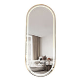 Luna Oval LED Salon Mirror (Fragile, pick - up only) - GreenLife - salon Mirror